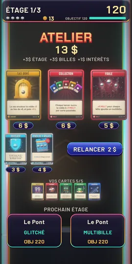 Flipbreak : l’atelier entre deux étages, trois cartes à acheter
