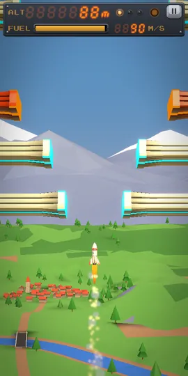 Rocket Flow : la fusée décolle entre les pistons au-dessus du village